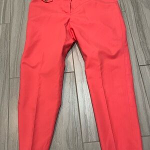 Vibrant Coral Pants